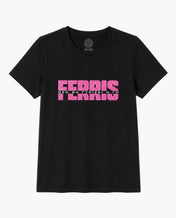 T-shirt Ferris Collection - GLITTER EDITION Black/Pink