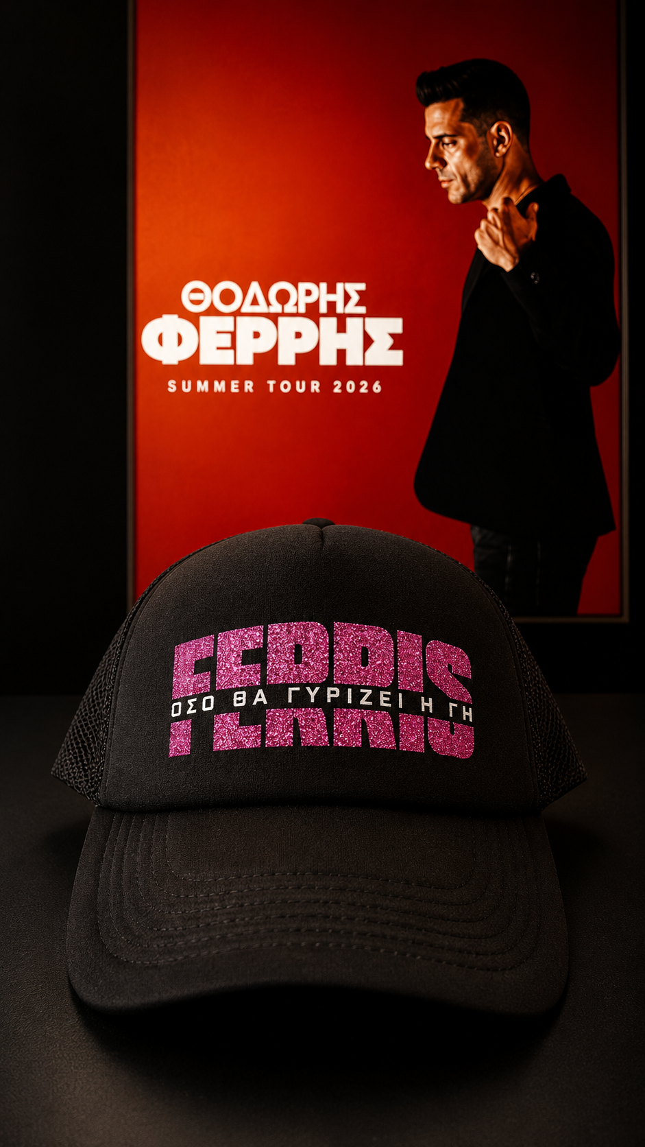 Καπέλο Ferris Collection - Ferris Logo με Glitter Pink