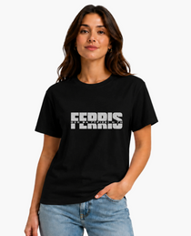 T-shirt Ferris Collection - GLITTER EDITION Black/Silver